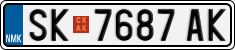 License plate of North Macedonia, Regular plates (2012)