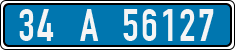 License plate of Turkey, Police