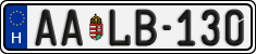 license plates of Hungary, Regular plates (2022)
