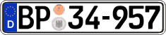 German license plate, Authorities and federal agencies