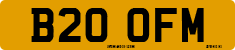 License plate of the United Kingdom, 1983 year system