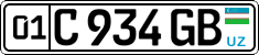 License plate of Uzbekistan, Private owners