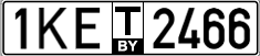 License plate Belarus, Transit plates (2004)