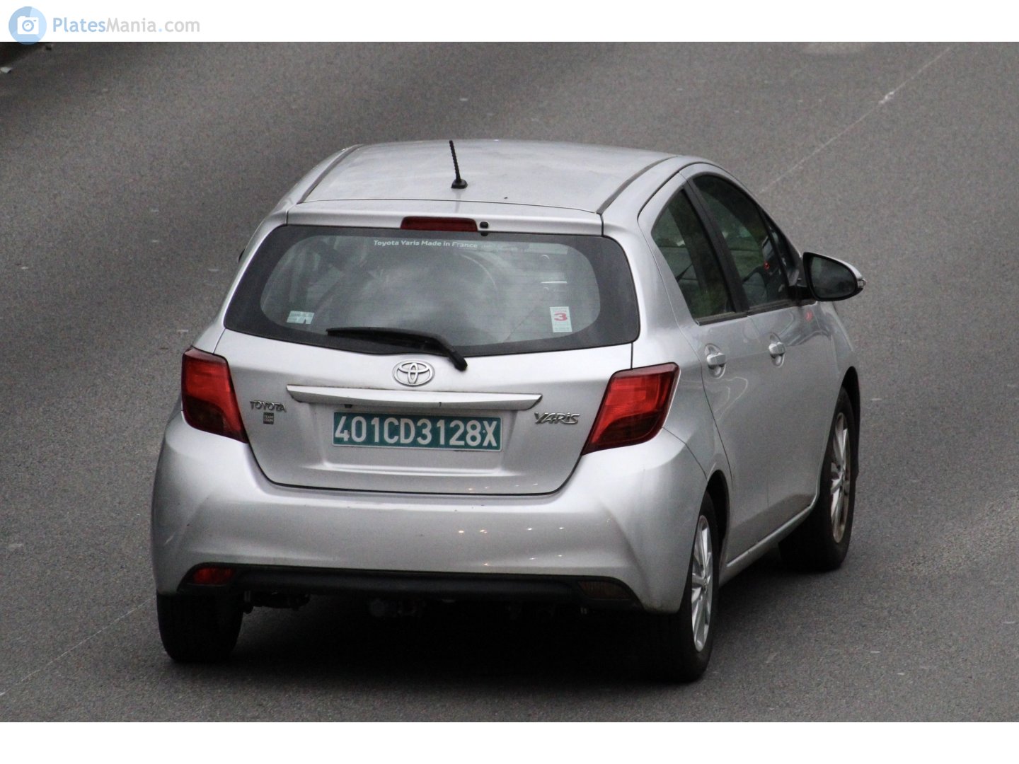 401 CD 3128 X, Toyota Yaris 3rd gen 5-door Hatch (XP130), 1st facelift, 2014–2017