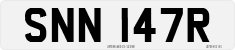 License plate of the United Kingdom, 1963 year system