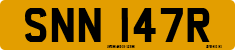 License plate of the United Kingdom, 1963 year system