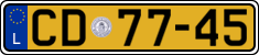 License plate of Luxembourg, Diplomatic