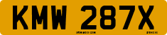 License plate of the United Kingdom, 1963 year system