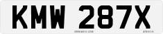 License plate of the United Kingdom, 1963 year system