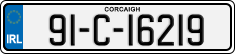 License plate of Ireland, Regular plates