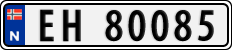 License plate of Norway, Cars