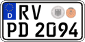 German license plate, Regular plates