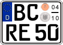 German license plate, Seasonal plates
