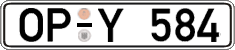 German license plate, Regular plates