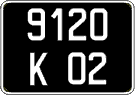 French license plate, FNI