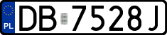 License plates of Poland, Regular car plates