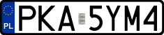 License plates of Poland, Regular car plates
