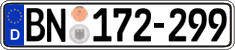 German license plate, Diplomatic