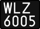 License plates of Poland, 1976 year system