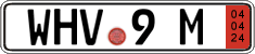 German license plate, Export transit plates