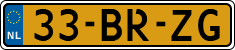 License plate of the Netherlands, Light Commercial Vehicles (1994 system)