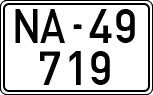 License plates of Spain, 1900 year series
