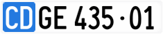 License plate of Switzerland, Diplomatic