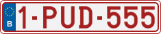 License plate of Belgium, Regular plates (2010)
