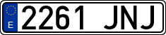 License plates of Spain, Ordinary (2000)