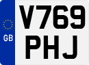License plate of the United Kingdom, 1983 year system