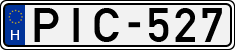 license plates of Hungary, Cars (1990)