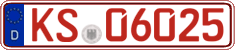 German license plate, Red license plates