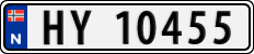 License plate of Norway, Cars