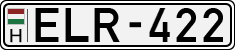license plates of Hungary, Cars (1990)