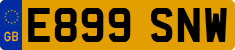 License plate of the United Kingdom, 1983 year system