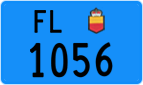 License plate of Liechtenstein, Work and fire vehicles (blue)
