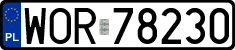 License plates of Poland, Regular car plates