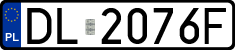 License plates of Poland, Regular car plates