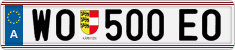 License plate of Austria, Regular plates