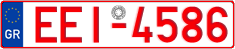 License plate of Greece, Tax-exempt vehicles