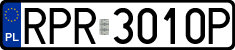 License plates of Poland, Regular car plates