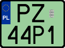 License plates of Poland, Electric vehicles