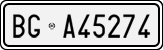 License plate of Italy, Cars (1927 year series)