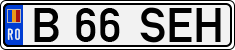 License plate of Romania, Regular plates