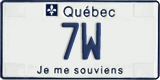 Quebec, Vanity Plates