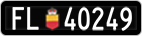 License plate of Liechtenstein, Cars
