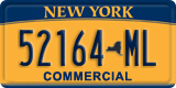 New York, Specialty plates (12345-AB)