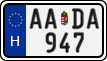 license plates of Hungary, Regular plates (2022)
