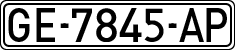 License plates of Spain, 1971 year series