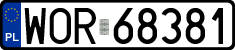 License plates of Poland, Regular car plates
